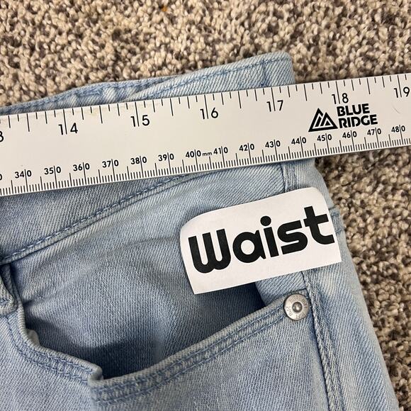 J. JILL DENIM Women's 16T Tall Blue Authentic Fit Crop Light Wash Raw Hem Jeans - Picture 7 of 10